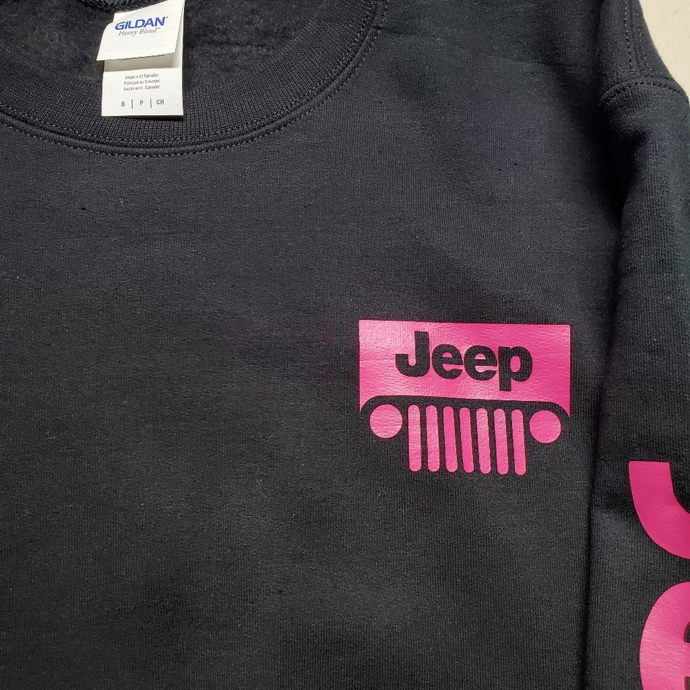 New crewneck pink jeep